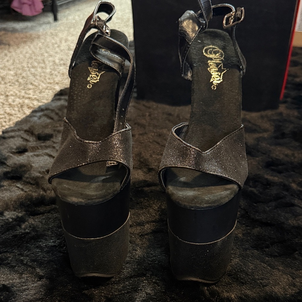 Elegant Black Platform Heels